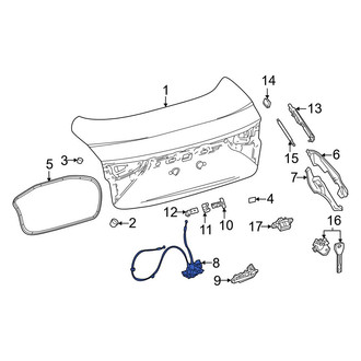 Toyota OE - Rear Deck Lid Latch