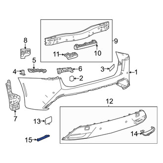 Toyota OE - Rear Left Reflector Panel