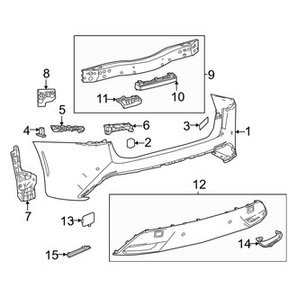 Toyota OE - Rear Bumper - Bumper & Components