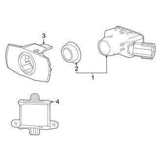 Toyota OE - Rear Bumper - Electrical Components