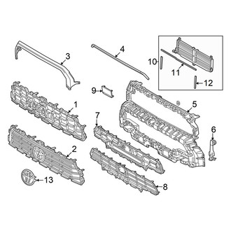 Toyota OE - Front Bumper & Grille - Grille & Components