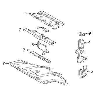 Toyota OE - Radiator Support - Splash Shields