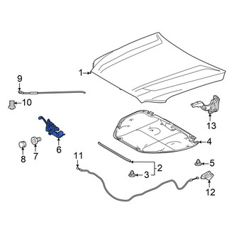 Toyota OE - Front Hood Latch