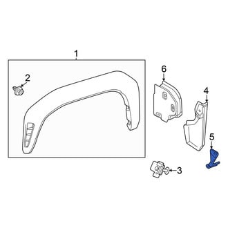 Toyota OE - Front Left Lower Mud Flap