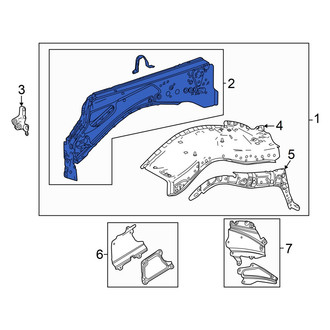 Toyota OE - Front Left Fender Rail