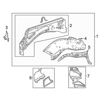 Toyota OE - Fender - Inner Components