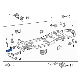 Toyota OE - Right Frame Side Member
