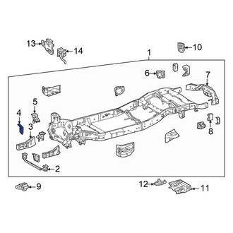 Toyota OE - Right Frame Side Member Reinforcement