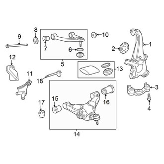 Toyota OE - Front Suspension - Suspension Components (RWD)
