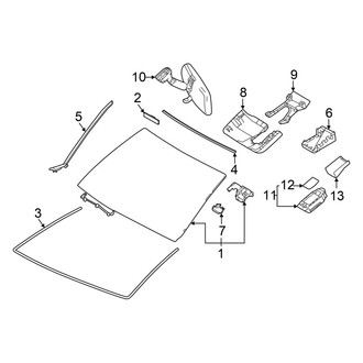 Toyota OE - Windshield - Glass