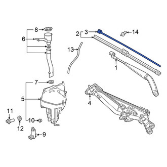 Toyota OE - Front Left Wiper Blade Refill
