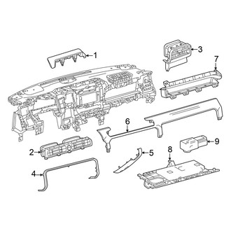 Toyota OE - Instrument Panel Components (Center & Passenger Side)