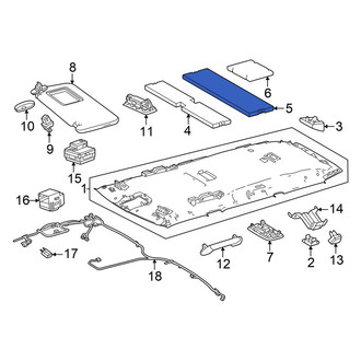 Toyota OE - Rear Headliner Insulator