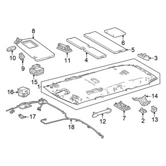 Toyota OE - Roof - Interior Trim (W/O Sunroof)