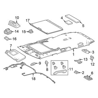 Toyota OE - Roof - Interior Trim (With Sunroof)