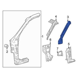 Toyota OE - Left Upper Body A-Pillar Reinforcement