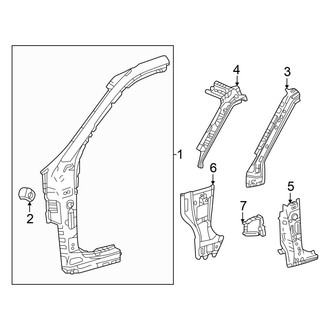 Toyota OE - Pillars, Rocker & Floor - Hinge Pillar