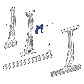 Toyota OE - Left Inner Body B-Pillar Reinforcement