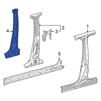 Toyota OE - Left Inner Body B-Pillar
