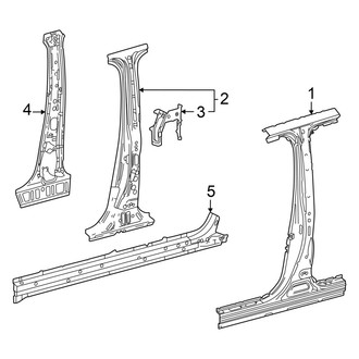 Toyota OE - Pillars, Rocker & Floor - Center Pillar & Rocker