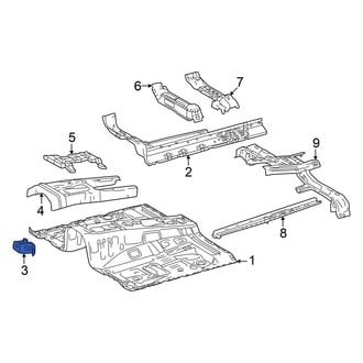 Toyota OE - Front Left Floor Side Rail Reinforcement
