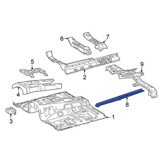 Toyota OE - Front Left Rearward Floor Pan Reinforcement