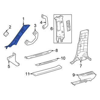 Toyota OE - Left Body A-Pillar Trim Panel