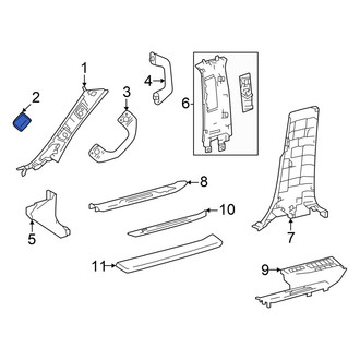Toyota OE - Left Body A-Pillar Trim Panel Cap