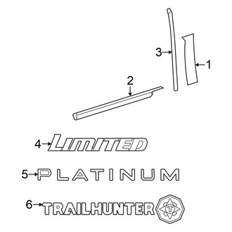Toyota OE - Front Door - Exterior Trim