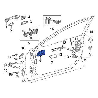 Toyota OE - Rear Outer Exterior Door Handle