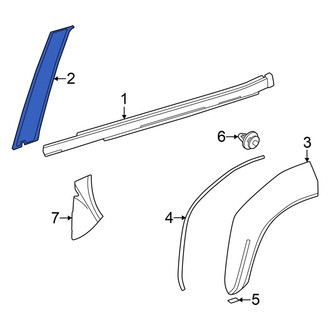 Toyota OE - Rear Right Black Out Tape