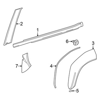 Toyota OE - Rear Door - Exterior Trim