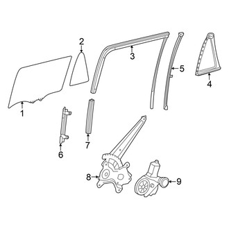 Toyota OE - Rear Door - Glass & Hardware