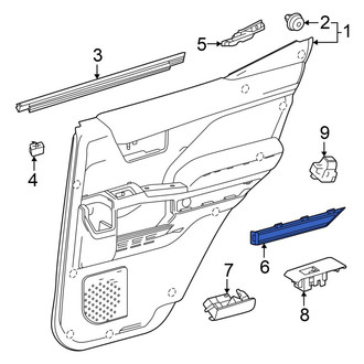 Toyota OE - Front Right Door Trim Molding