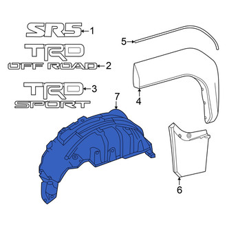 Toyota OE - Rear Right Quarter Panel Splash Shield