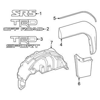 Toyota OE - Quarter Panel - Exterior Trim