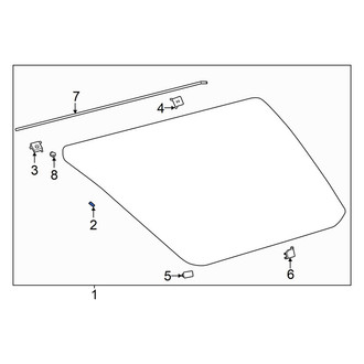 Toyota OE - Quarter Panel Glass Spacer