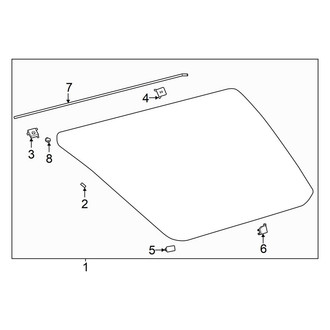 Toyota OE - Quarter Panel - Glass