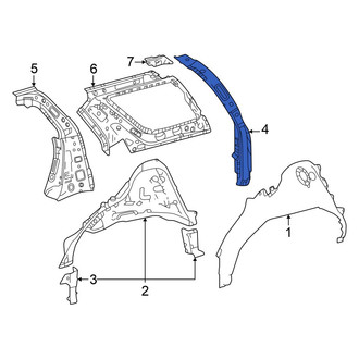 Toyota OE - Left Body D-Pillar Reinforcement