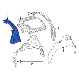 Toyota OE - Left Body C-Pillar Reinforcement