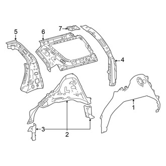 Toyota OE - Quarter Panel - Inner Structure