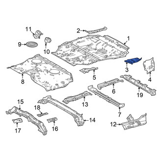 Toyota OE - Rear Right Outer Floor Extension