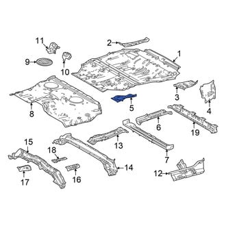 Toyota OE - Rear Center Left Floor Pan Reinforcement