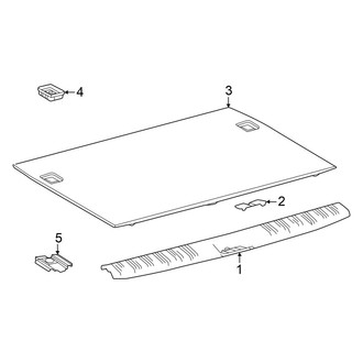 Toyota OE - Rear Body & Floor - Interior Trim (With 5 Passenger)