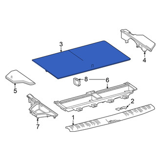 Toyota OE - Rear Center Floor Cover Panel