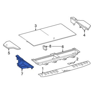 Toyota OE - Rear Outer Floor Storage Compartment
