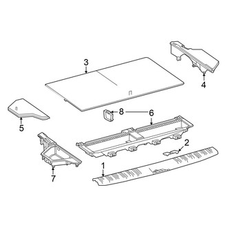 Toyota OE - Rear Body & Floor - Interior Trim (With 7 Passenger)