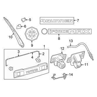 Toyota OE - Lift Gate - Exterior Trim