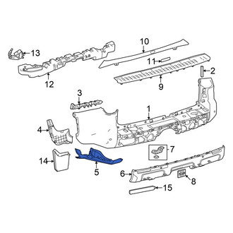 Toyota OE - Rear Left Stone Deflector
