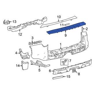 Toyota OE - Rear Lower Bumper Cover Spacer Panel